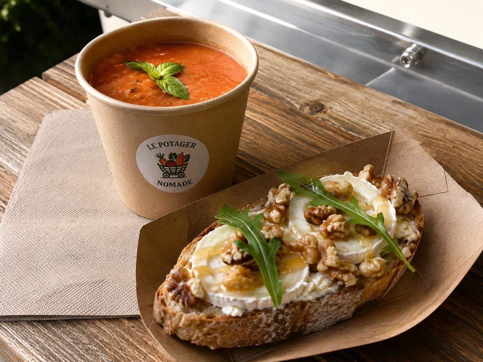 Soupe et tartine du Potager Nomade